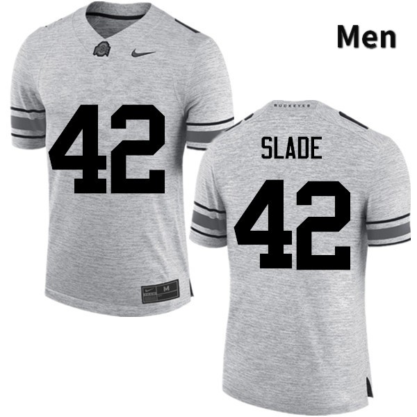 Ohio State Buckeyes Darius Slade Men's #42 Gray Game Stitched College Football Jersey